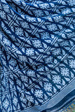 Blue Handloom Soft Cotton Jamdani Saree - Orey Neel Dariya
